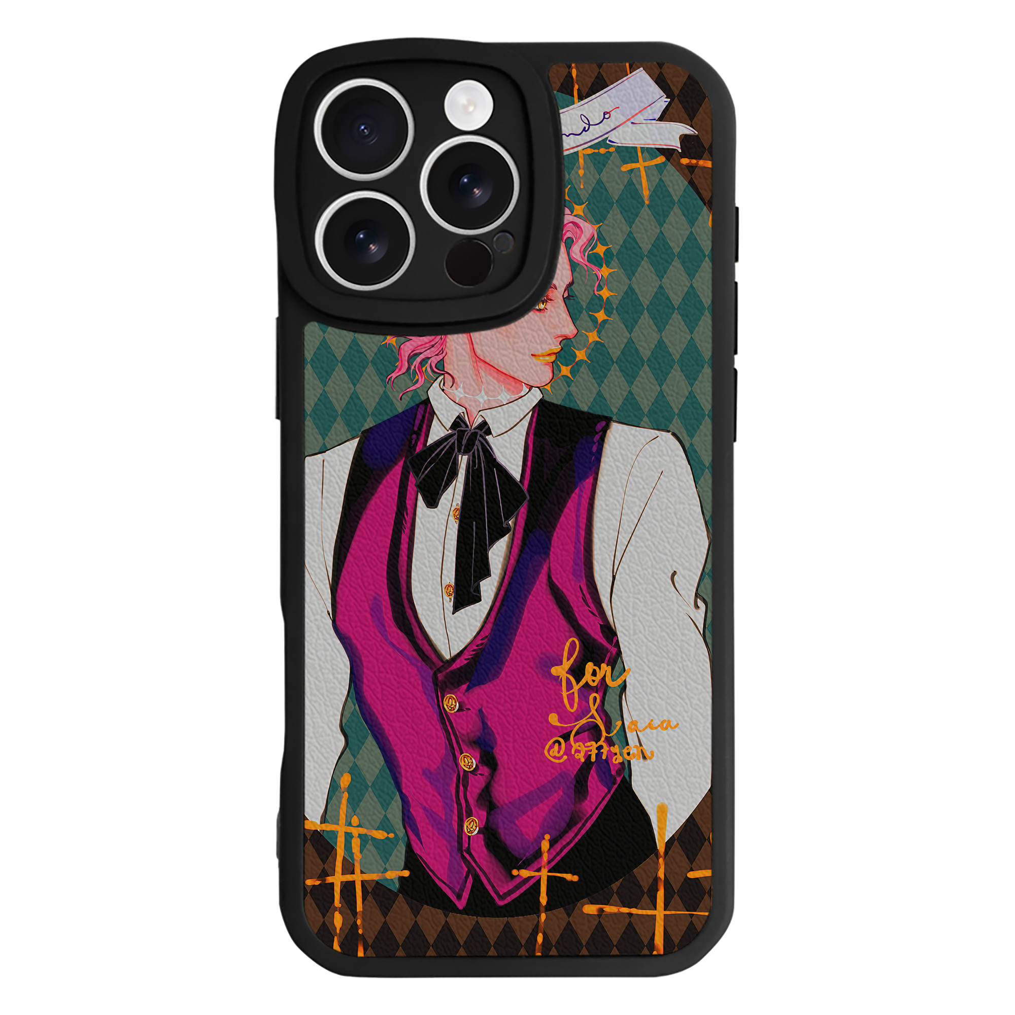 （画像用） ジョジョの奇妙な冒険 JoJo's Bizarre Adventure 【iPhone 16シリーズ対応】シリコンスマホケース（レザー調） 材質：シリコン